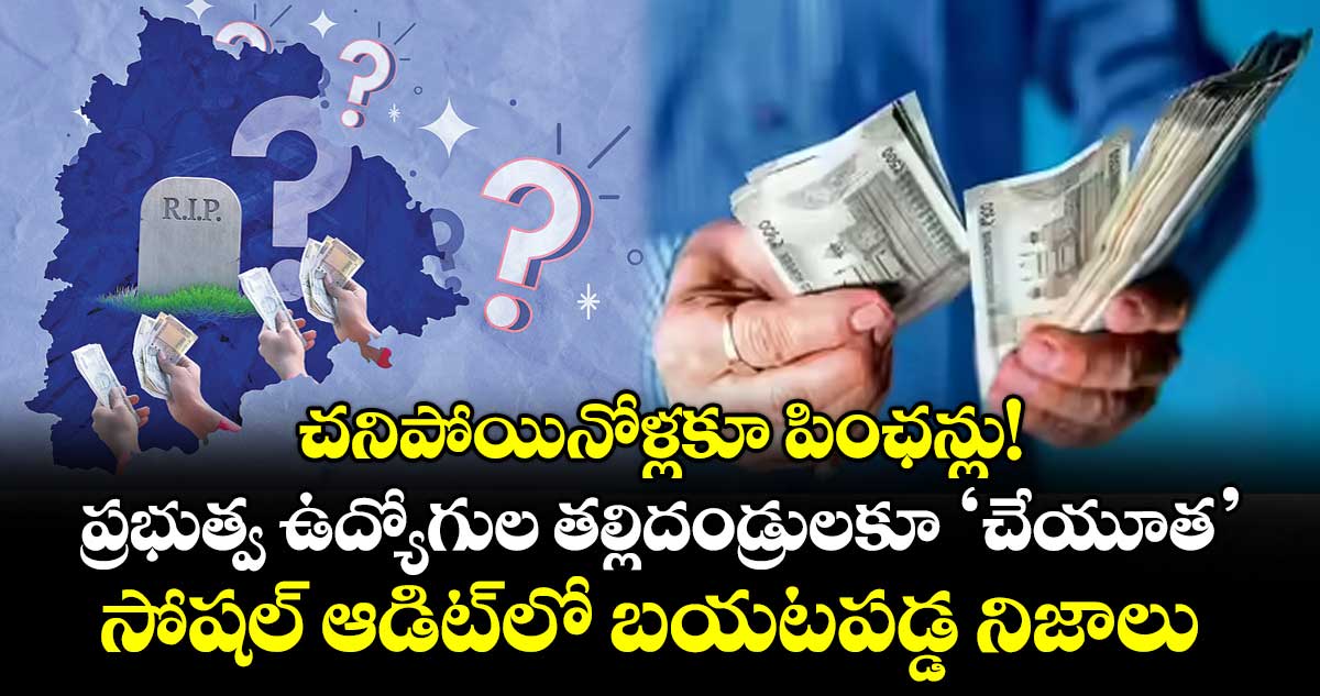 చనిపోయినోళ్లకూ పింఛన్లు! ప్రభుత్వ ఉద్యోగుల తల్లిదండ్రులకూ ‘చేయూత’.. సోషల్ ఆడిట్‌⁭‌లో బయటపడ్డ నిజాలు
