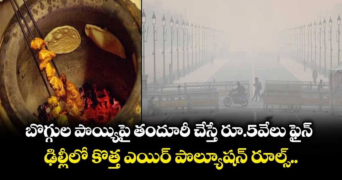 బొగ్గుల పొయ్యిపై తందూరీ చేస్తే రూ.5వేలు ఫైన్.. ఢిల్లీలో కొత్త ఎయిర్ పొల్యూషన్ రూల్స్..