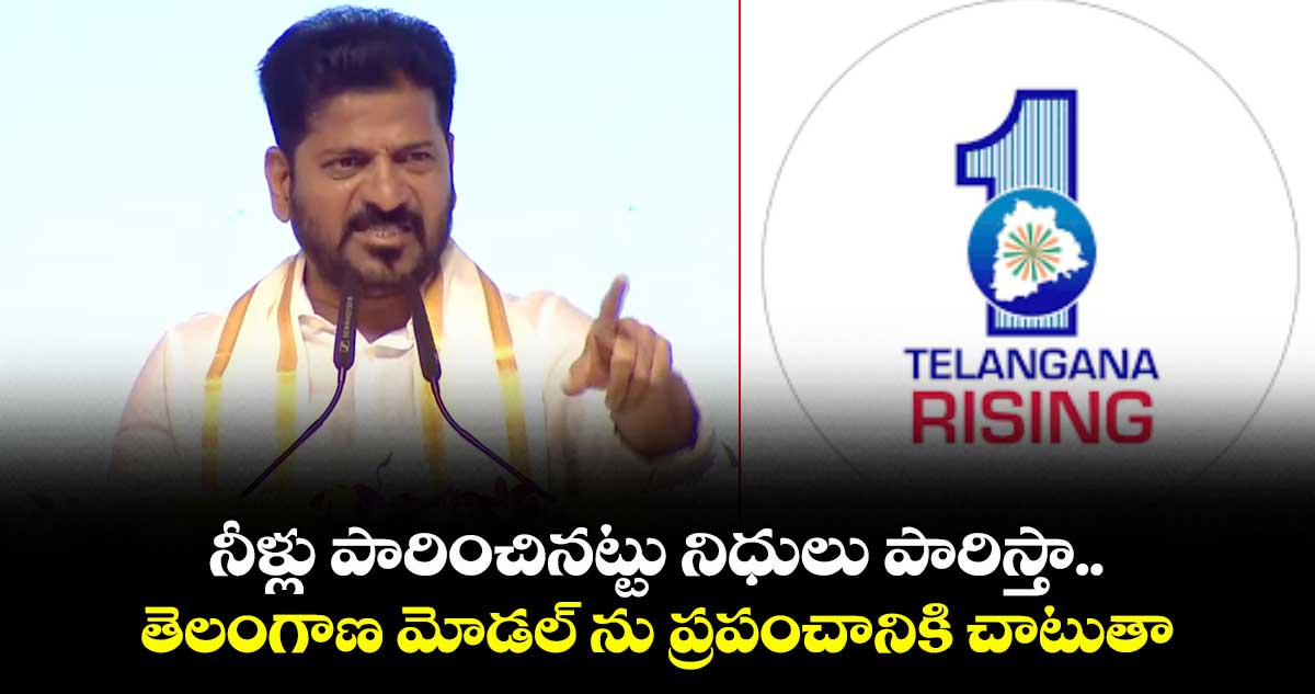 నీళ్లు పారించినట్టు నిధులు పారిస్తా.. తెలంగాణ మోడల్ ను ప్రపంచానికి చాటుతా: సీఎం రేవంత్ 