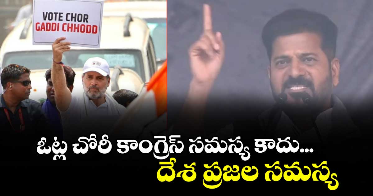 ఓట్ల చోరీ కాంగ్రెస్ సమస్య కాదు... దేశ ప్రజల సమస్య: సీఎం రేవంత్