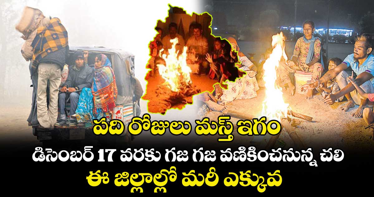 పది రోజులు మస్త్ ఇగం.. డిసెంబర్ 17 వరకు గజ గజ వణికించనున్న చలి.. ఈ జిల్లాల్లో మరీ ఎక్కువ 