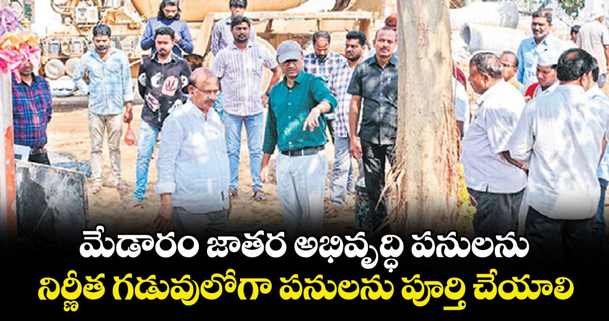 మేడారం జాతర అభివృద్ధి పనులను..నిర్ణీత గడువులోగా పనులను పూర్తి చేయాలి : కలెక్టర్ దివాకర