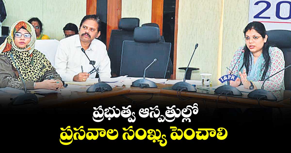 ప్రభుత్వ ఆస్పత్రుల్లో ప్రసవాల సంఖ్య పెంచాలి :  కలెక్టర్ పమేలా సత్పతి