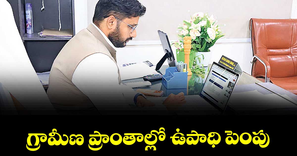 గ్రామీణ ప్రాంతాల్లో ఉపాధి పెంపు : కలెక్టర్ రిజ్వాన్ భాషా షేక్