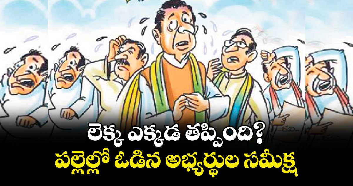 లెక్క ఎక్కడ తప్పింది? పల్లెల్లో ఓడిన అభ్యర్థుల సమీక్ష