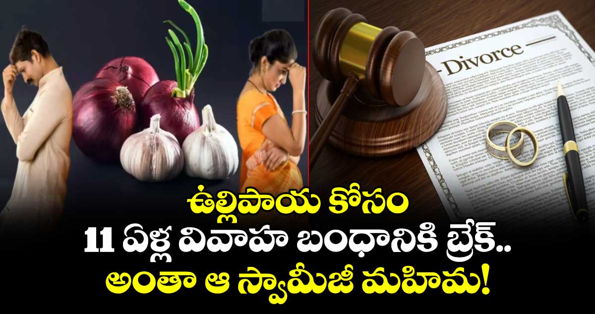ఉల్లిపాయ కోసం 11 ఏళ్ల వివాహ బంధానికి బ్రేక్.. అంతా ఆ స్వామీజీ మహిమ!