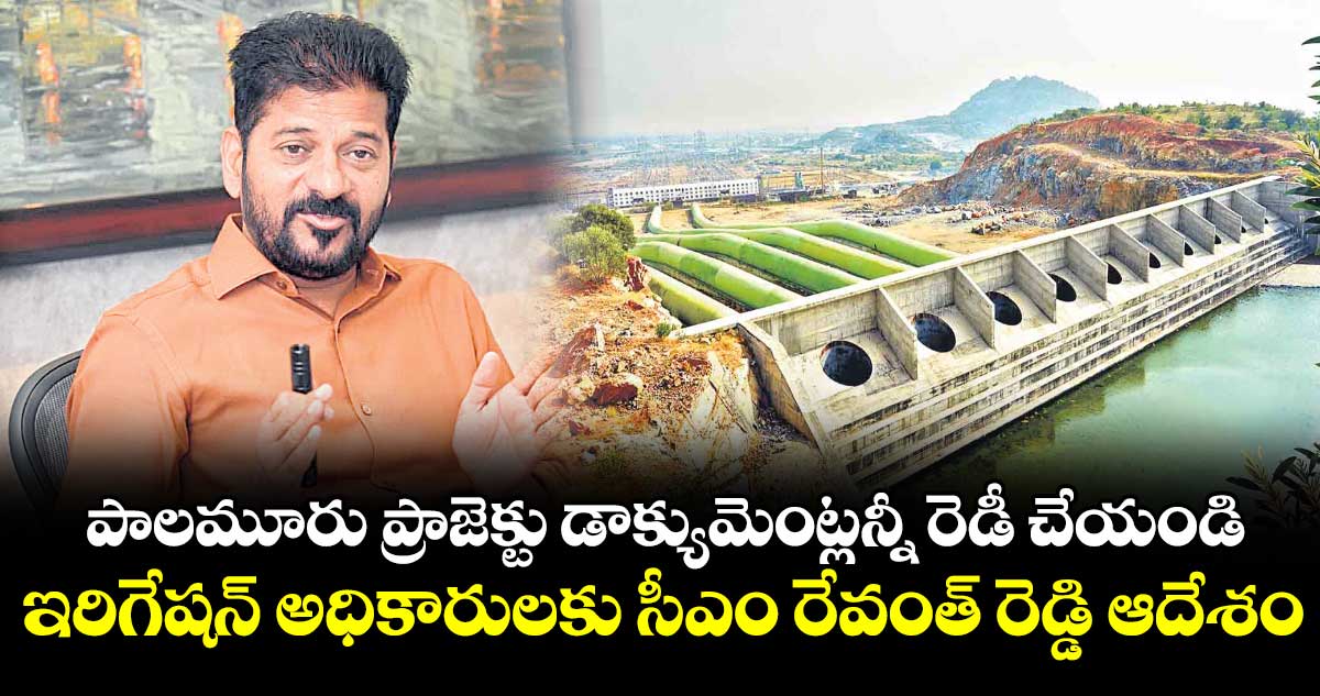 పాలమూరు ప్రాజెక్టు డాక్యుమెంట్లన్నీ రెడీ చేయండి.. ఇరిగేషన్ అధికారులకు సీఎం రేవంత్ రెడ్డి ఆదేశం