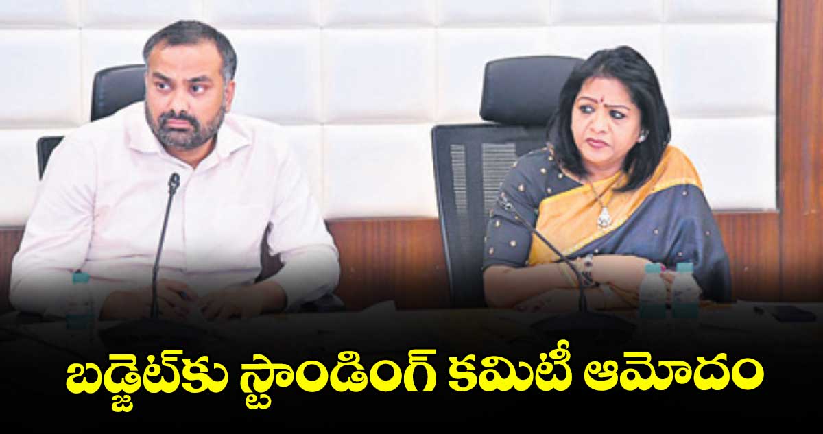 బడ్జెట్కు స్టాండింగ్ కమిటీ ఆమోదం