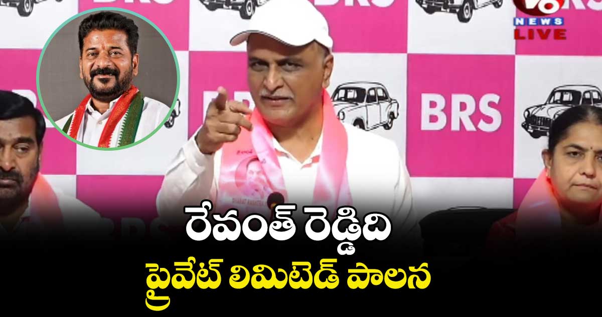 రేవంత్ రెడ్డిది ప్రైవేట్ లిమిటెడ్ పాలన : హరీశ్ రావు 