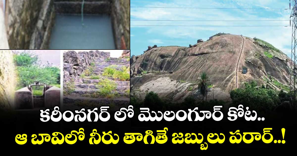 Telangana Tourism :   కరీంనగర్ లో మొలంగూర్ కోట..  ఆ బావిలో నీరు తాగితే జబ్బులు పరార్..!