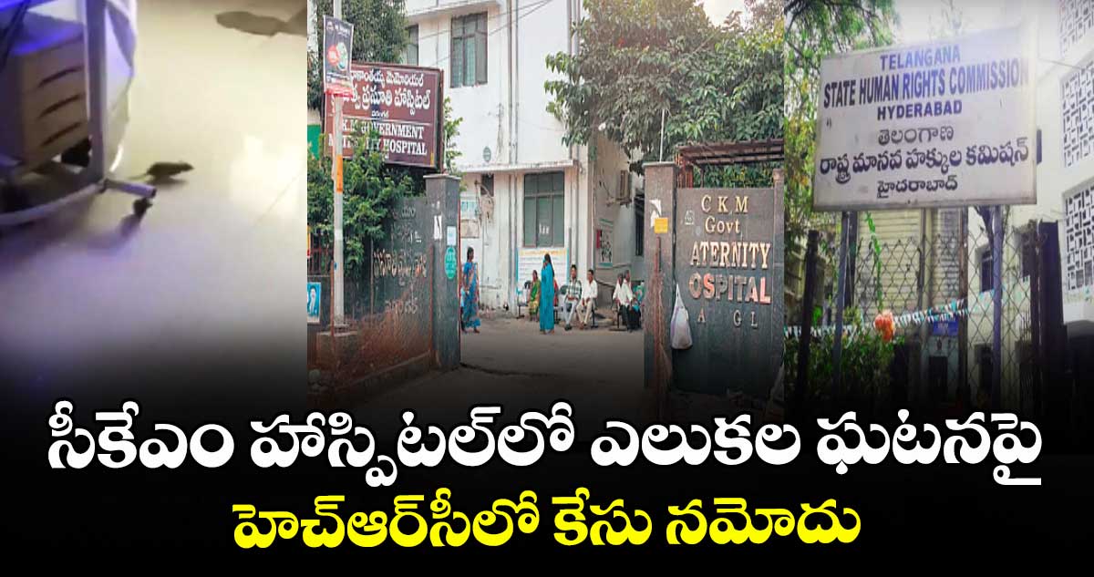 సీకేఎం హాస్పిటల్‌‌లో ఎలుకల ఘటనపై.. హెచ్‌‌ఆర్‌‌సీలో కేసు నమోదు