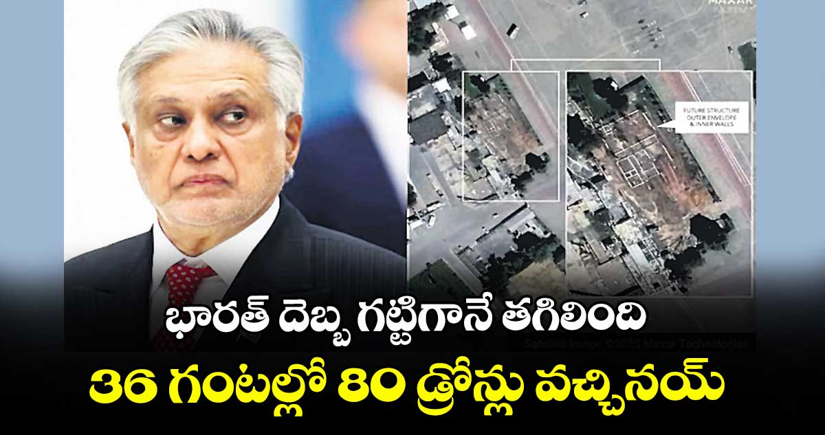 భారత్ దెబ్బ గట్టిగానే తగిలింది.. 36 గంటల్లో 80 డ్రోన్లు వచ్చినయ్: పాక్ డిప్యూటీ ప్రధాని