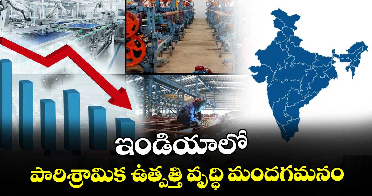 ఇండియాలో పారిశ్రామిక ఉత్పత్తి వృద్ధి మందగమనం