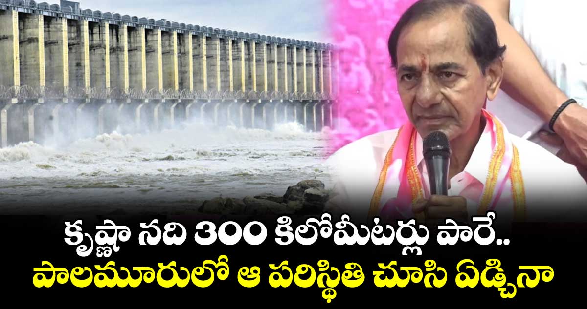 కృష్ణా నది 300 కిలోమీటర్లు పారే.. పాలమూరులో ఆ పరిస్థితి చూసి ఏడ్చినా: కేసీఆర్