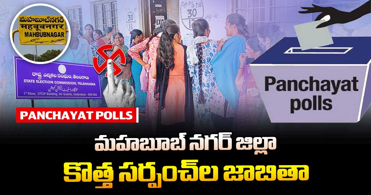 తెలంగాణ పంచాయతీ ఎన్నికలు: మహబూబ్ నగర్ జిల్లా కొత్త సర్పంచ్⁭ల జాబితా
