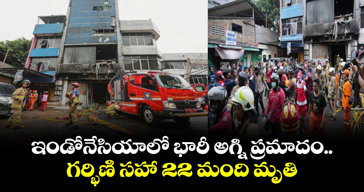 ఇండోనేసియాలో భారీ అగ్ని ప్రమాదం.. గర్భిణి సహా 22 మంది మృతి