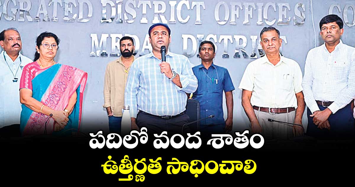 పదిలో వంద శాతం ఉత్తీర్ణత సాధించాలి :  కలెక్టర్ రాహుల్ రాజ్