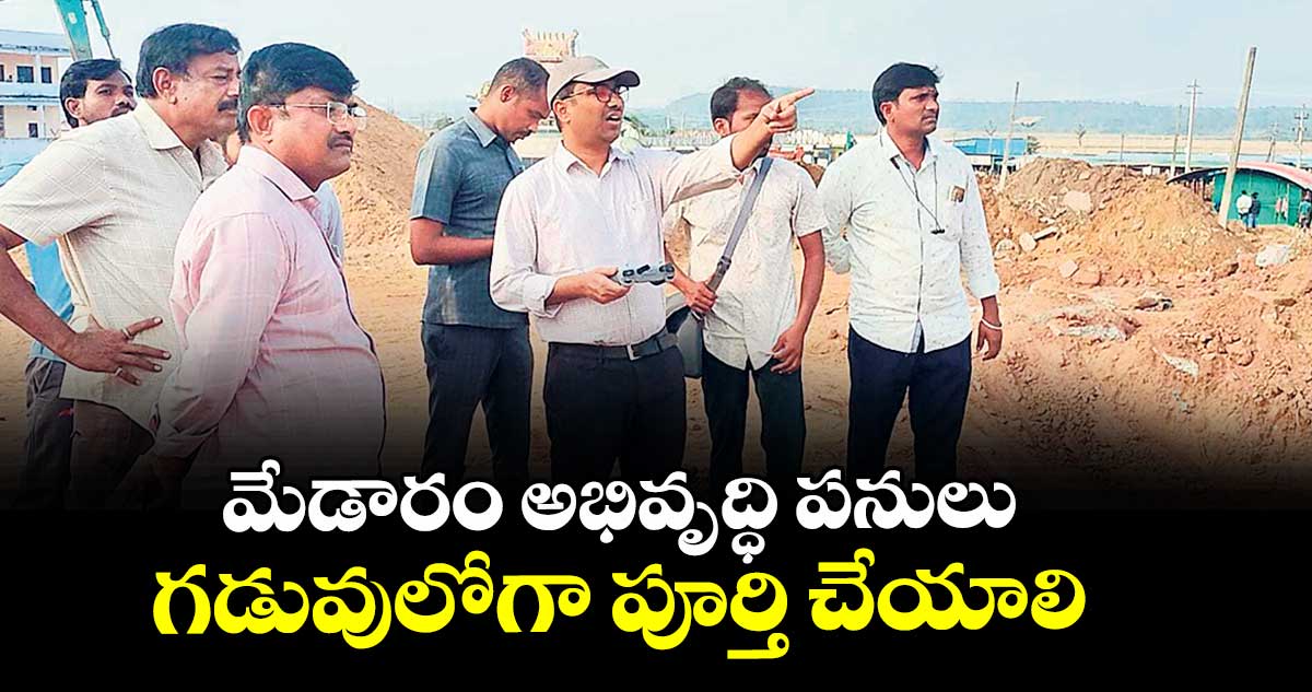మేడారం అభివృద్ధి పనులు గడువులోగా పూర్తి చేయాలి :  కలెక్టర్ దివాకర టిఎస్ 