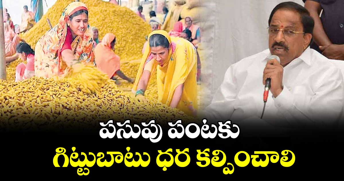 పసుపు పంటకు గిట్టుబాటు ధర కల్పించాలి