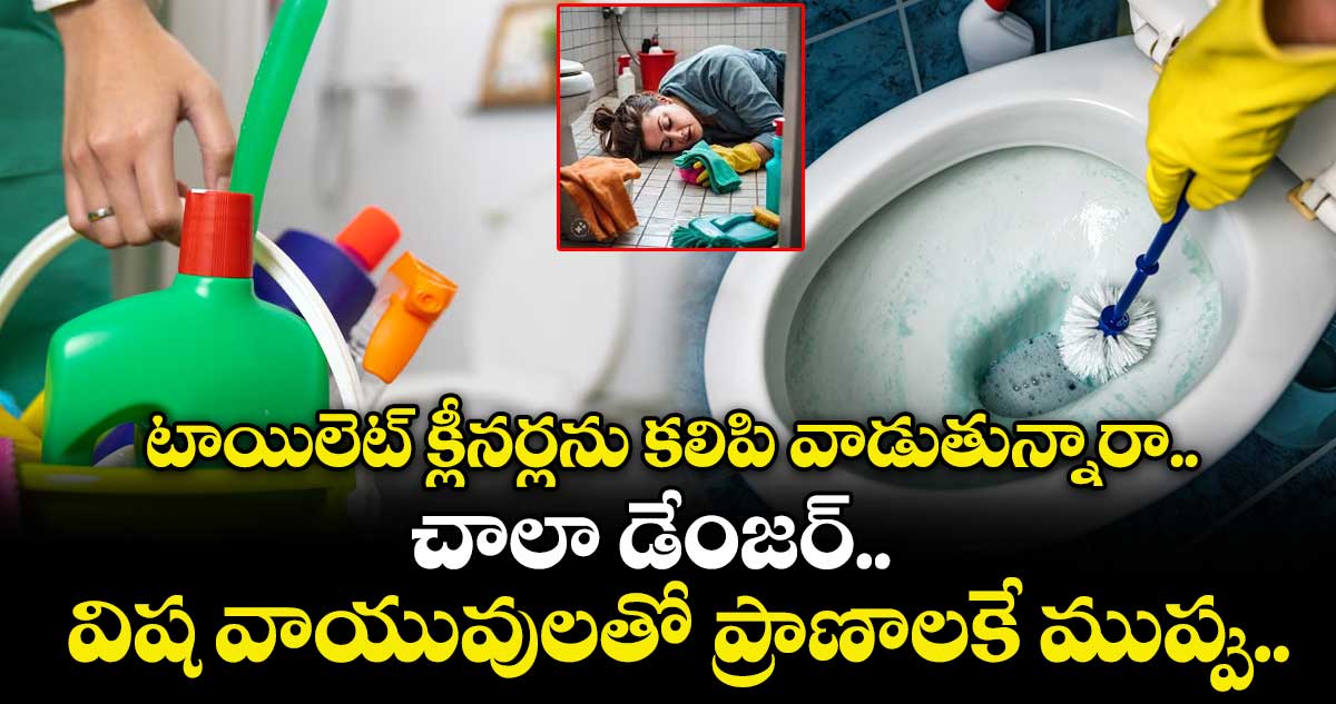 టాయిలెట్ క్లీనర్లను కలిపి వాడుతున్నారా.. చాలా డేంజర్.. విష వాయువులతో ప్రాణాలకే ముప్పు.. 