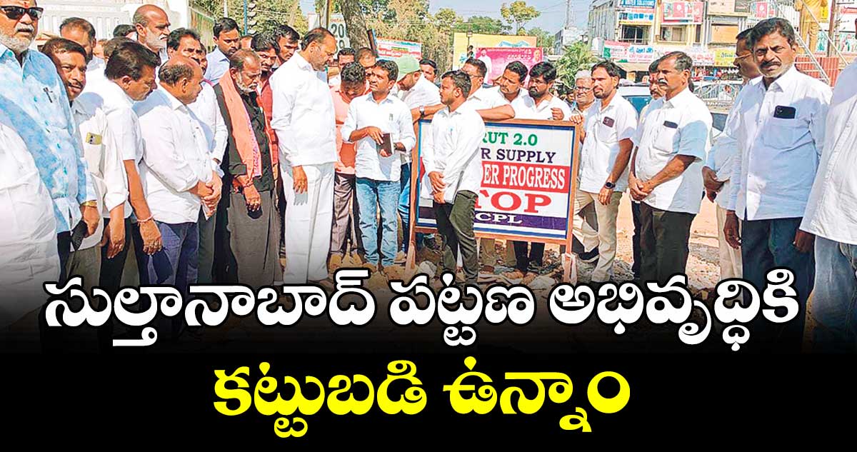 సుల్తానాబాద్‌‌‌‌‌‌‌‌ పట్టణ అభివృద్ధికి కట్టుబడి ఉన్నాం :  ఎమ్మెల్యే విజయరమణారావు