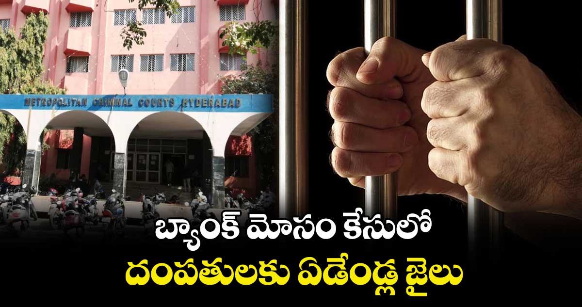 బ్యాంక్‌‌‌‌ మోసం కేసులో దంపతులకు ఏడేండ్ల జైలు
