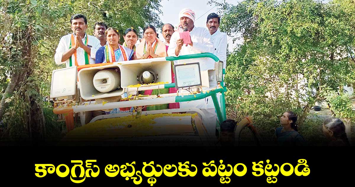 కాంగ్రెస్ అభ్యర్థులకు పట్టం కట్టండి :  ఎమ్మెల్యే  దొంతి మాధవరెడ్డి