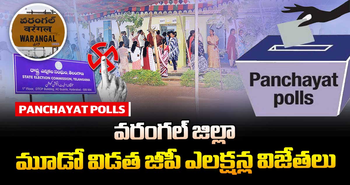 వరంగల్ జిల్లా మూడో విడత జీపీ ఎలక్షన్ల విజేతలు