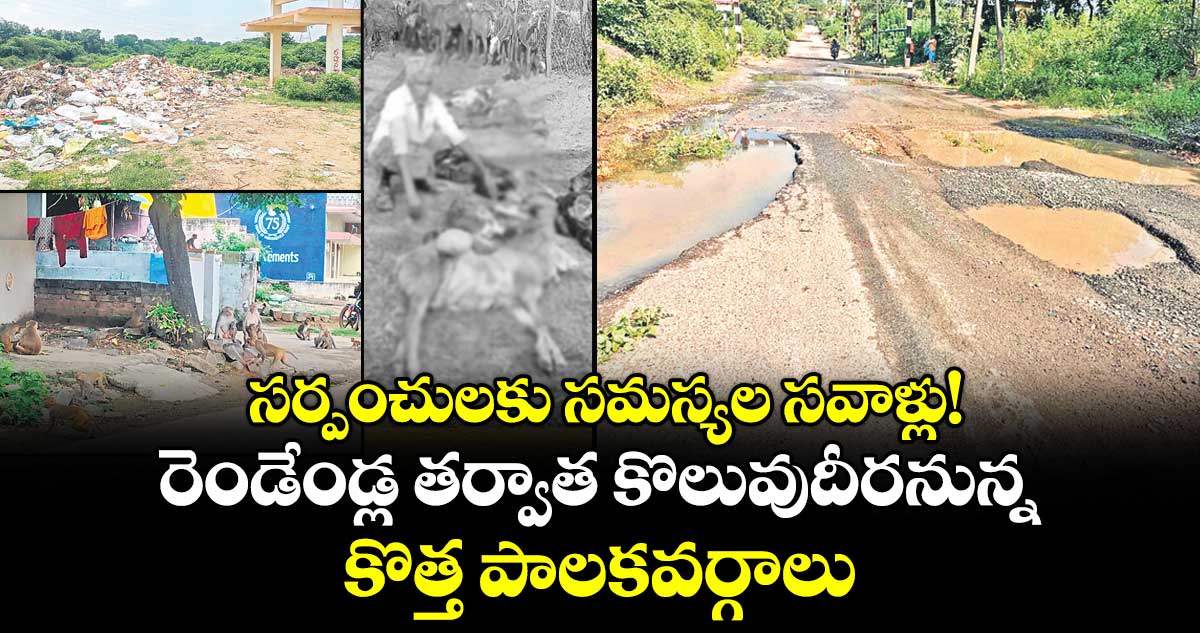 సర్పంచులకు  సమస్యల సవాళ్లు!.. రెండేండ్ల తర్వాత కొలువుదీరనున్న  కొత్త పాలకవర్గాలు