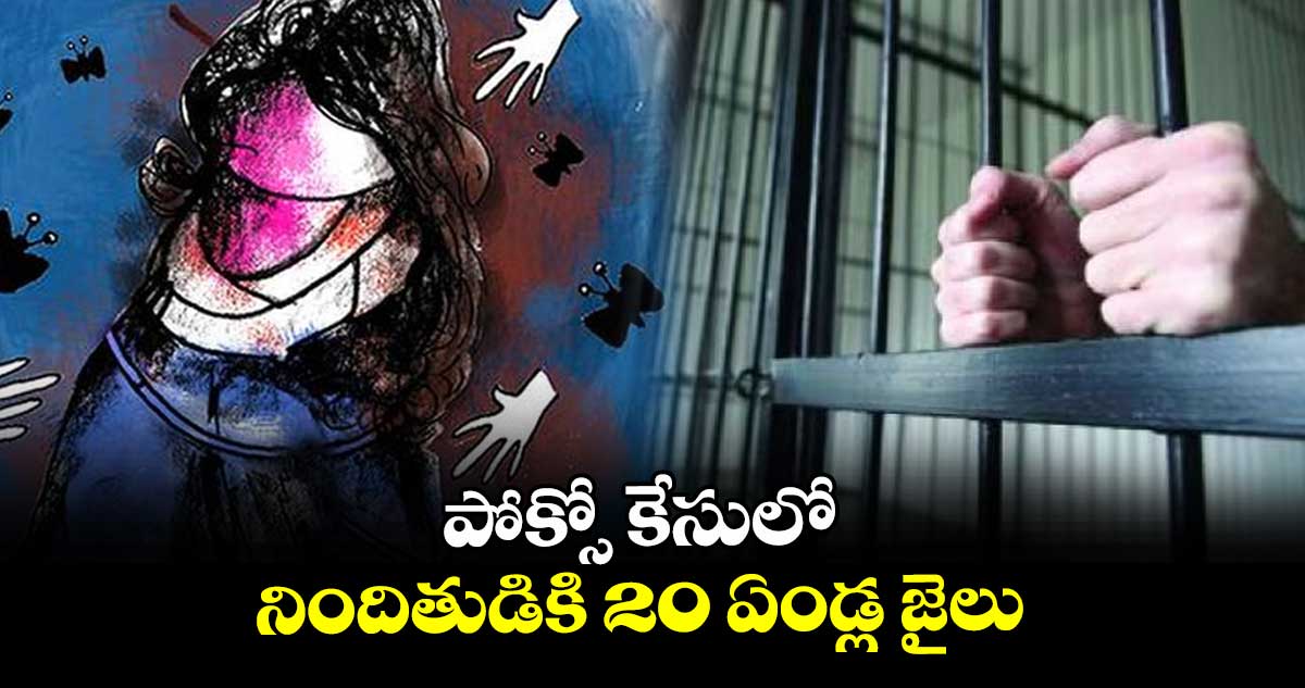 పోక్సో కేసులో నిందితుడికి 20 ఏండ్ల జైలు