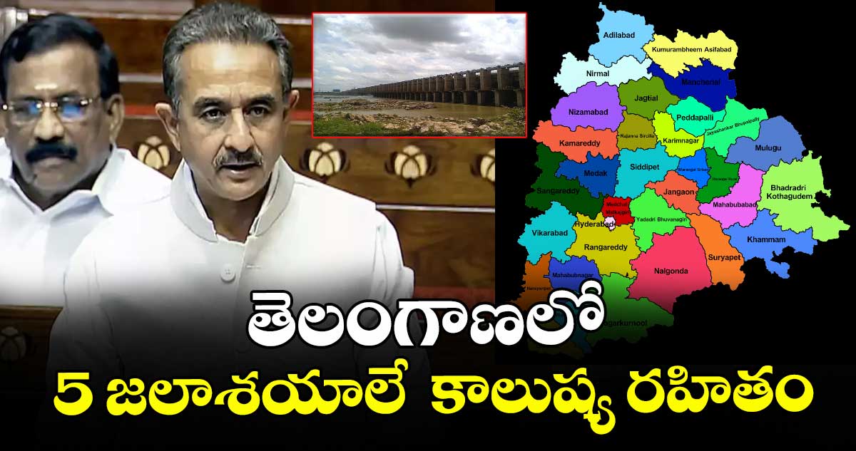 -తెలంగాణలో 5 జలాశయాలే  కాలుష్య రహితం :  మంత్రి కీర్తి వర్ధన్‌‌ సింగ్‌‌