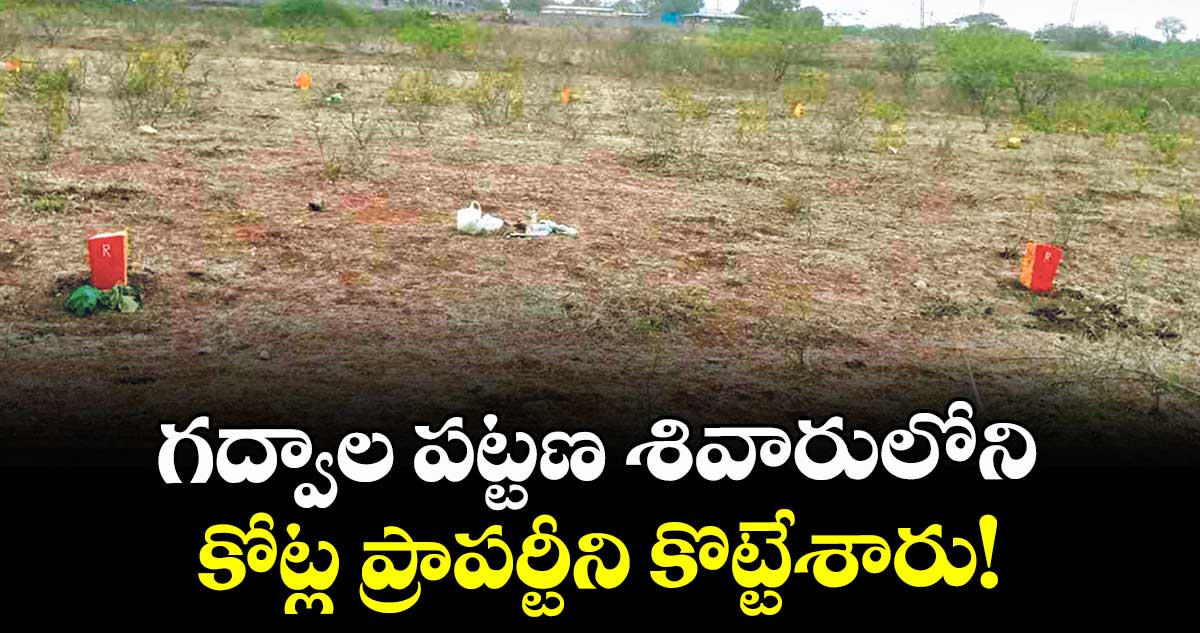గద్వాల పట్టణ శివారులోని  కోట్ల ప్రాపర్టీని కొట్టేశారు!