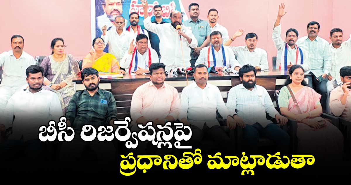 బీసీ రిజర్వేషన్లపై ప్రధానితో మాట్లాడుతా :  ఆర్. కృష్ణయ్య