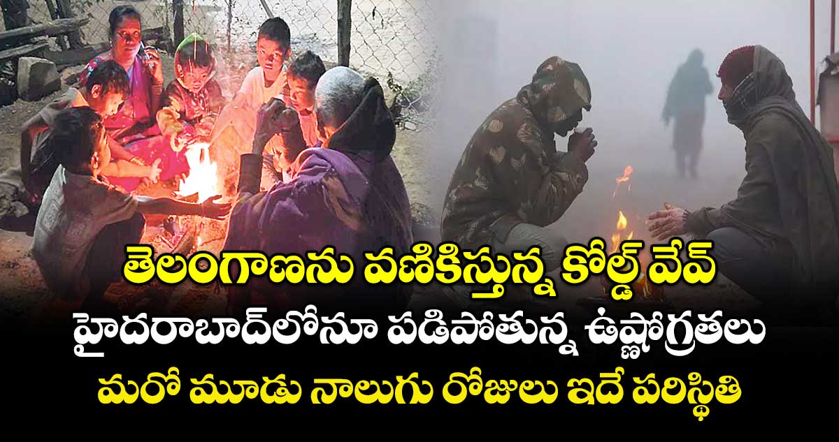 తెలంగాణను వణికిస్తున్న కోల్డ్ వేవ్.. హైదరాబాద్‌‌‌‌లోనూ పడిపోతున్న ఉష్ణోగ్రతలు.. మరో మూడు నాలుగు రోజులు ఇదే పరిస్థితి