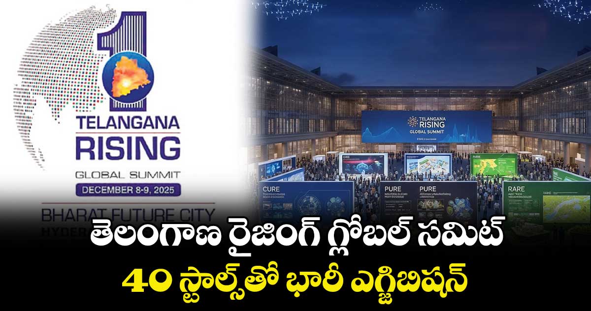 తెలంగాణ రైజింగ్ గ్లోబల్ సమిట్..40 స్టాల్స్‌‌‌‌‌‌‌‌‌‌‌‌‌‌‌‌తో భారీ  ఎగ్జిబిషన్