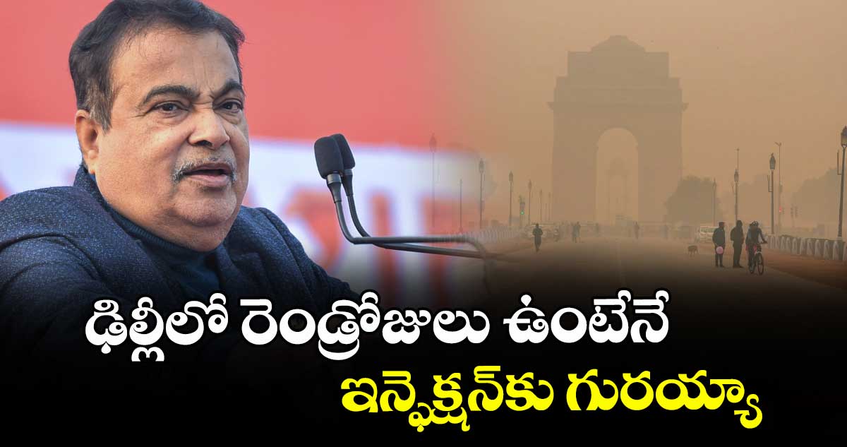 ఢిల్లీలో రెండ్రోజులు ఉంటేనే.. ఇన్ఫెక్షన్‌‌కు గురయ్యా:  కేంద్రమంత్రి నితిన్ గడ్కరీ