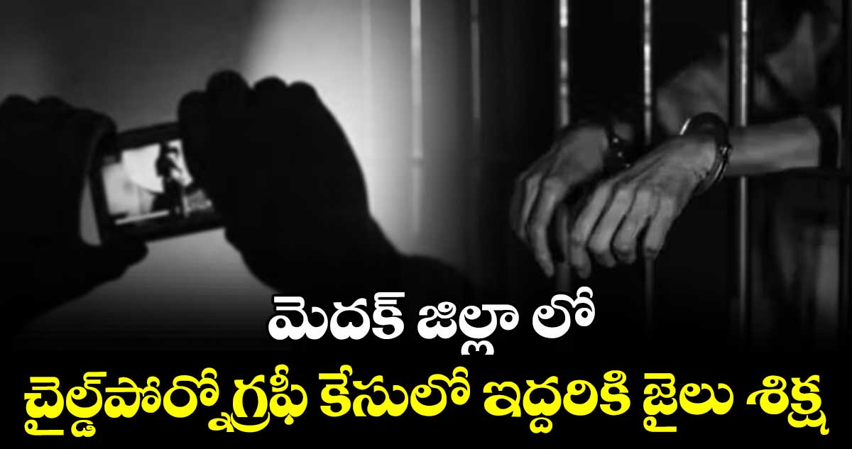 మెదక్ జిల్లా లో చైల్డ్పోర్నోగ్రఫీ కేసులో ఇద్దరికి జైలు శిక్ష