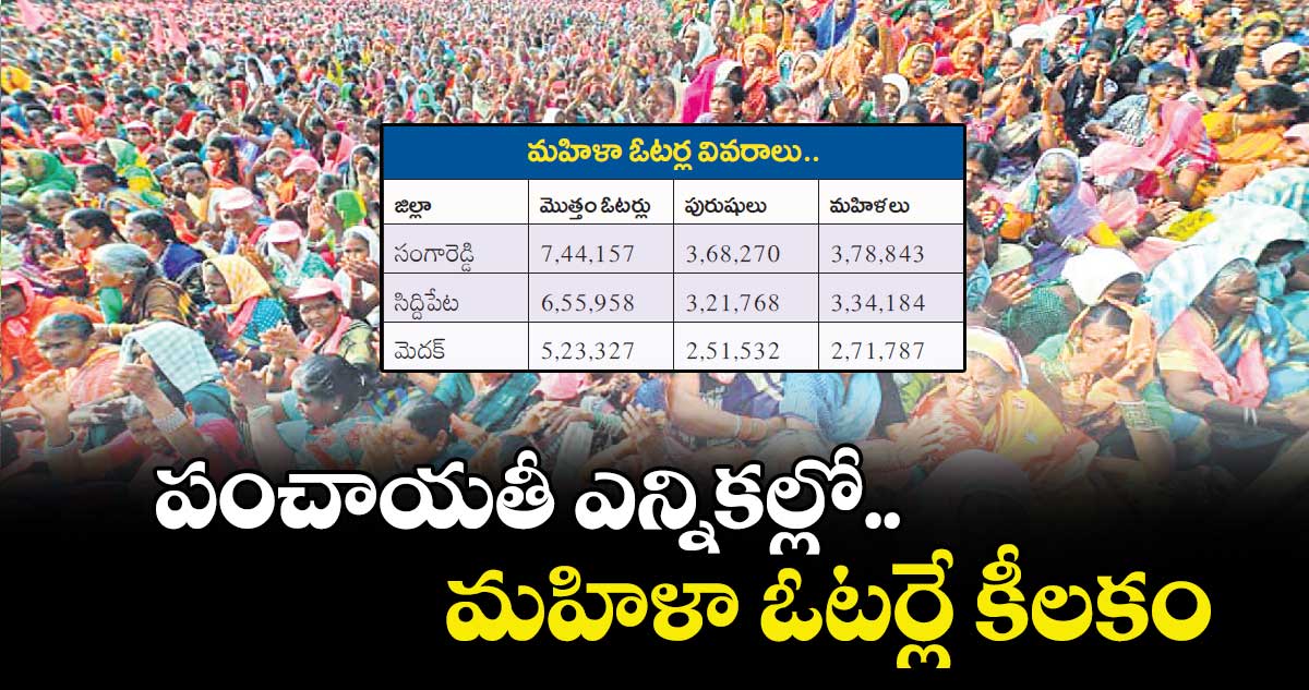 పంచాయతీ ఎన్నికల్లో.. మహిళా ఓటర్లే కీలకం