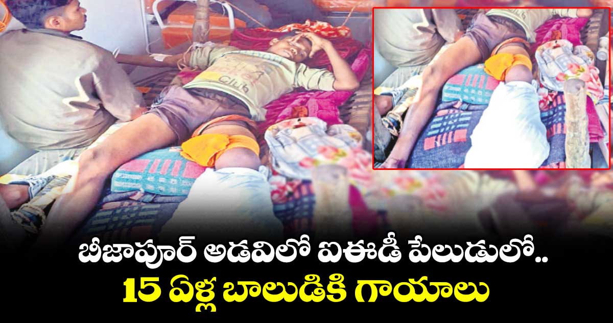 బీజాపూర్ అడవిలో ఐఈడీ పేలుడులో.. 15 ఏళ్ల బాలుడికి గాయాలు