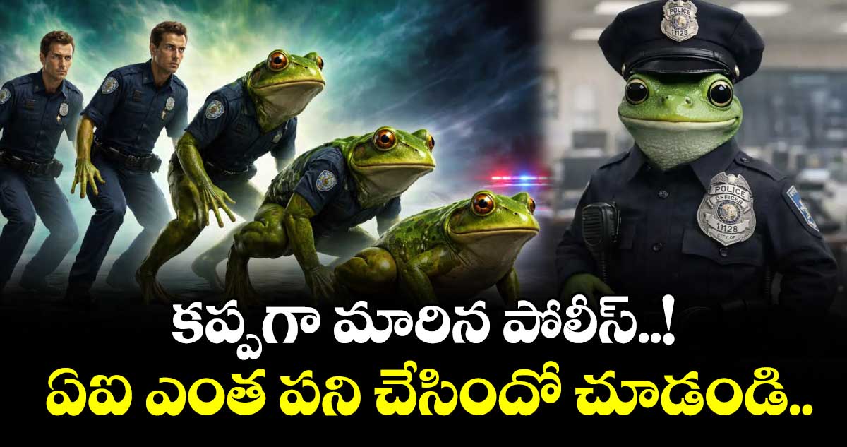 కప్పగా మారిన పోలీస్..! ఏఐ ఎంత పని చేసిందో చూడండి..