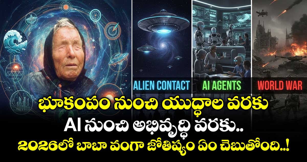 భూకంపం నుంచి యుద్ధాల వరకు.. AI నుంచి అభివృద్ధి వరకు.. 2026లో బాబా వంగా జోతిష్యం ఏం చెబుతోంది..!
