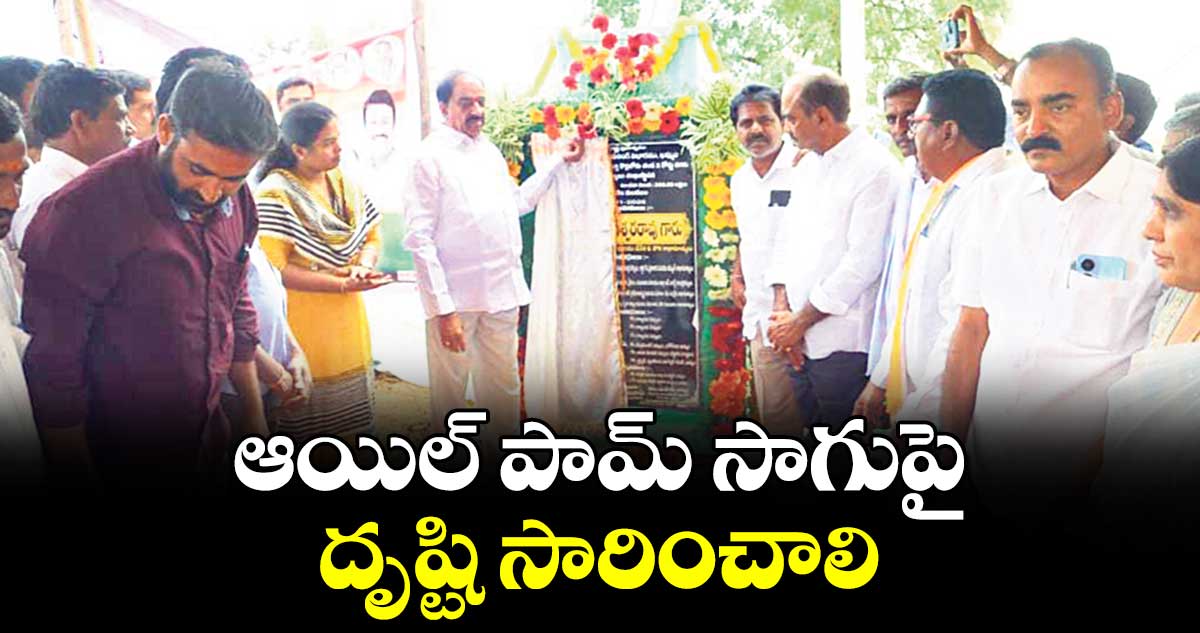 ఆయిల్ పామ్ సాగుపై దృష్టి సారించాలి : మంత్రి తుమ్మల నాగేశ్వరరావు