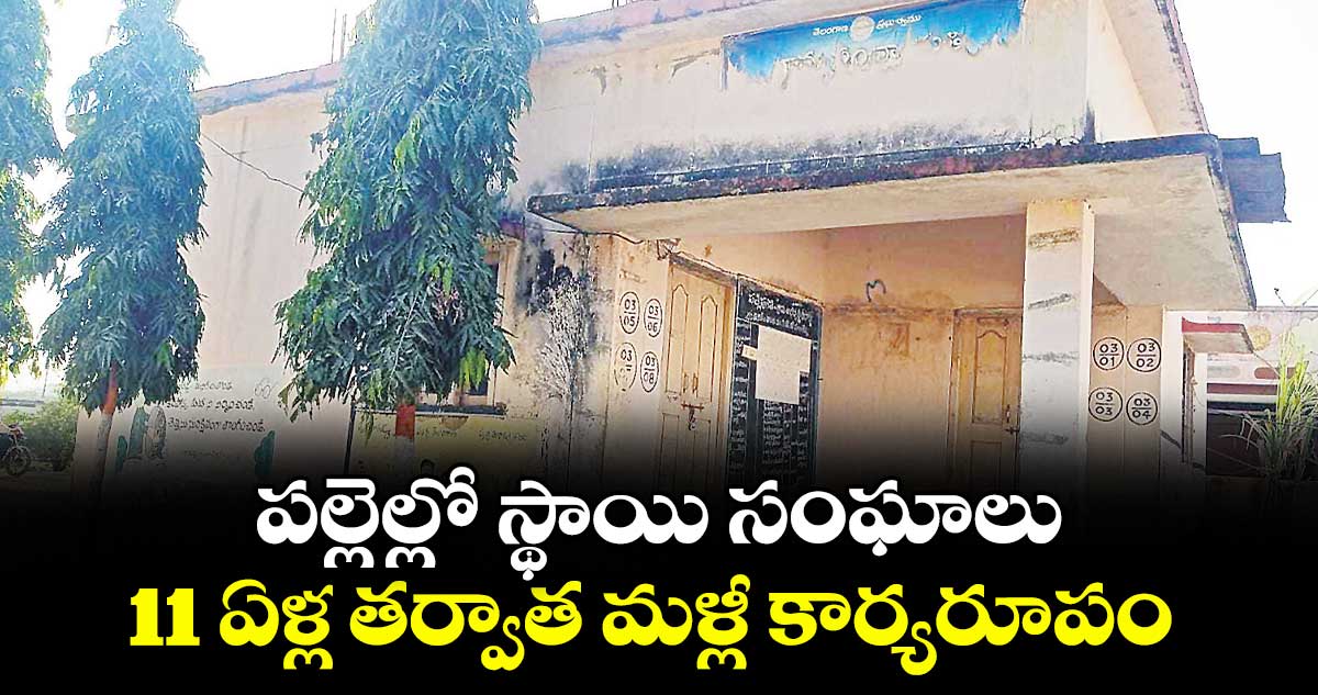 పల్లెల్లో స్థాయి సంఘాలు.. 11 ఏళ్ల తర్వాత మళ్లీ కార్యరూపం