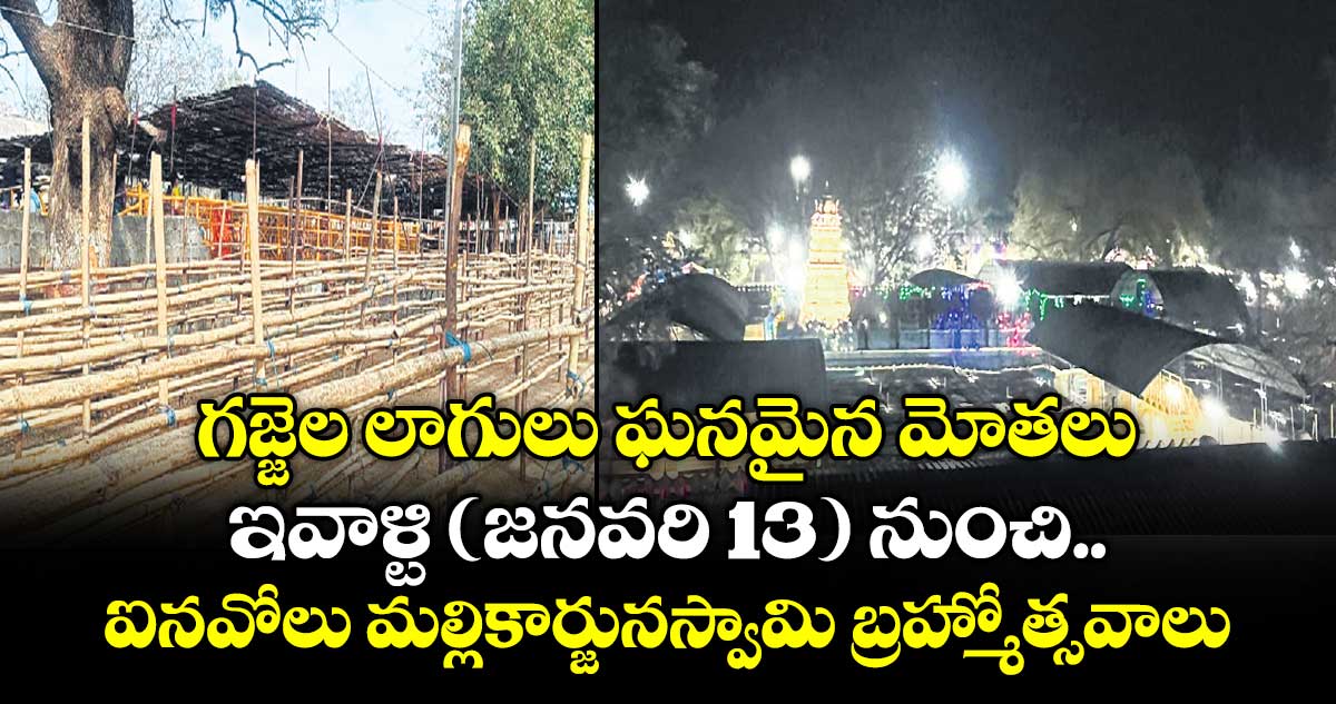 గజ్జెల లాగులు.. ఘనమైన మోతలు.. ఇవాళ్టి (జనవరి 13) నుంచి ఐనవోలు మల్లికార్జునస్వామి బ్రహ్మోత్సవాలు
