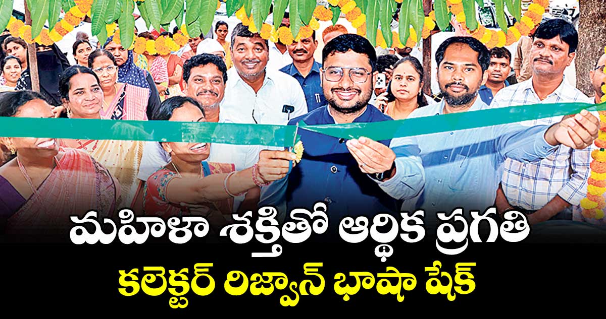 మహిళా శక్తితో ఆర్థిక ప్రగతి : కలెక్టర్ రిజ్వాన్ భాషా షేక్