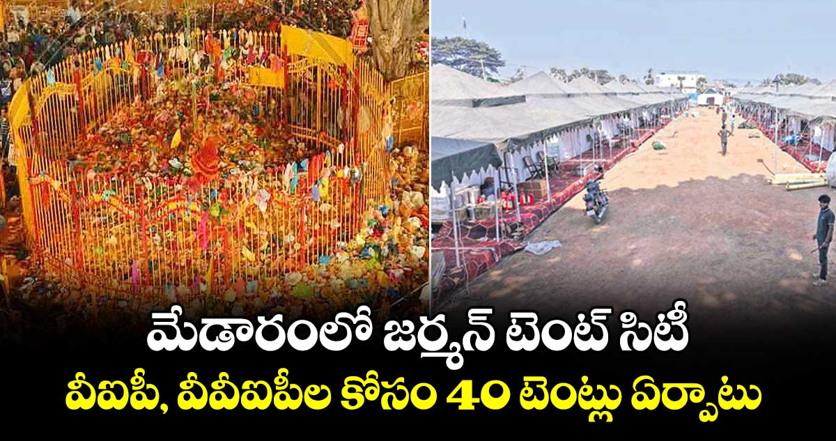 మేడారంలో జర్మన్‌‌ టెంట్‌‌ సిటీ..వీఐపీ, వీవీఐపీల కోసం 40 టెంట్లు ఏర్పాటు