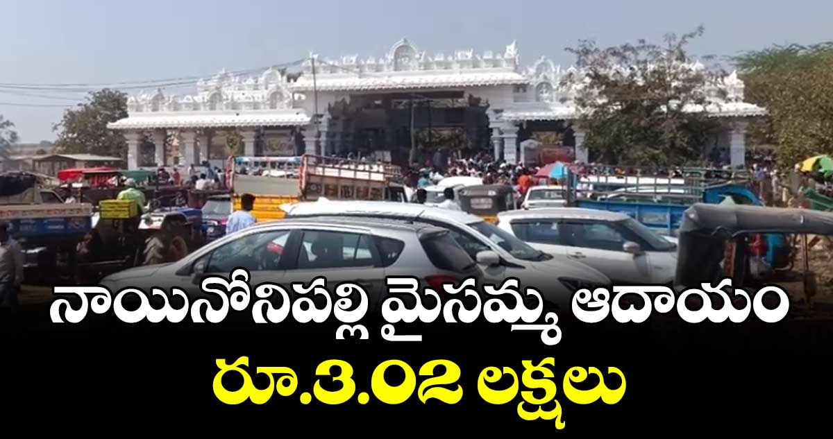 నాయినోనిపల్లి మైసమ్మ ఆదాయం రూ.3.02 లక్షలు