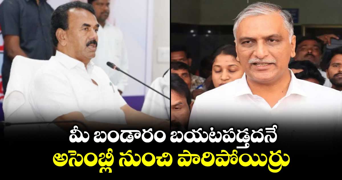 మీ బండారం బయటపడ్తదనే అసెంబ్లీ నుంచి పారిపోయిర్రు: బీఆర్ఎస్ మంత్రి జూపల్లి కృష్ణారావు ఫైర్