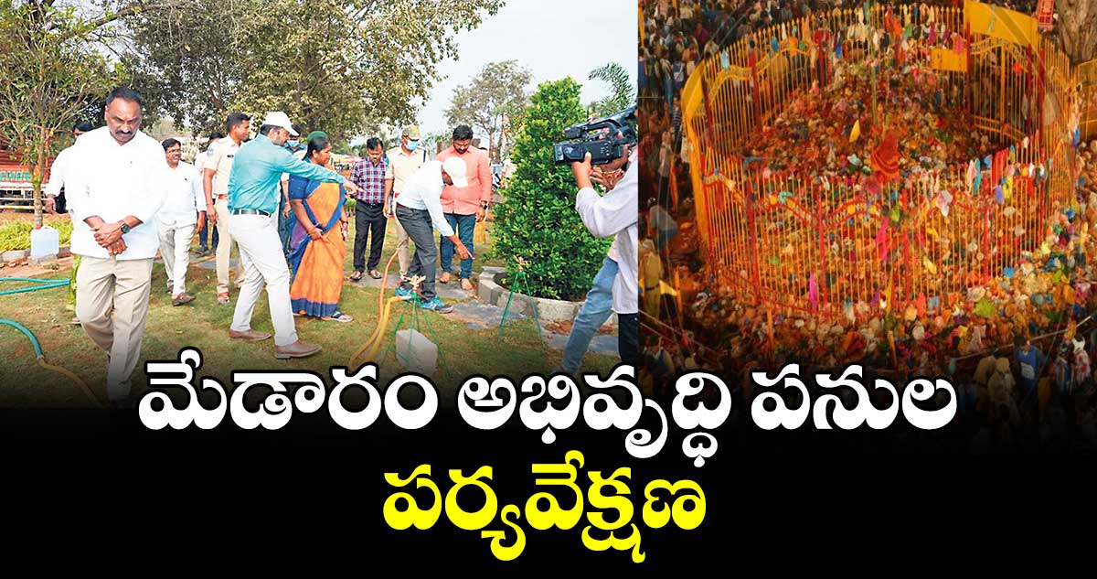మేడారం అభివృద్ధి పనుల పర్యవేక్షణ : మంత్రి సీతక్క