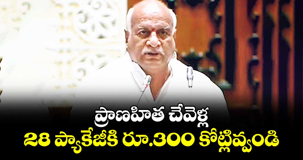 ప్రాణహిత చేవెళ్ల 28 ప్యాకేజీకి రూ.300 కోట్లివ్వండి : ఎమ్మెల్యే రామారావు పటేల్